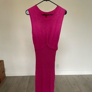 Pink fitted dress